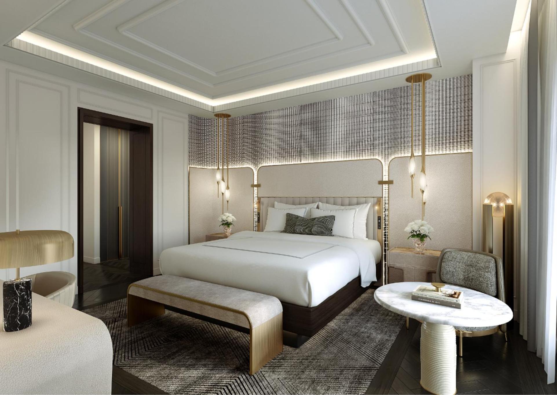 Penthouse Suite 1 King Bedroom on 28th floor, Living & Dining Rooms, Kitchenette