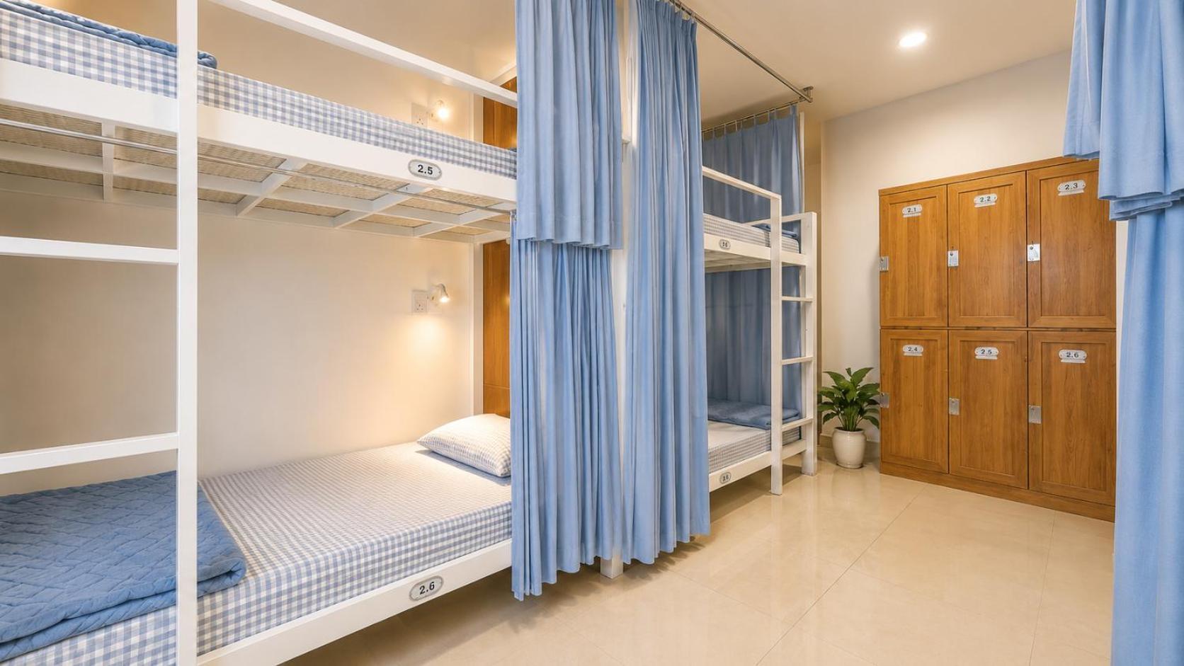 Bett im gemischten 6-Bett-Schlafsaal