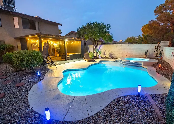 1800 Sqft House W/Heated Pool Spa 13Min From Strip