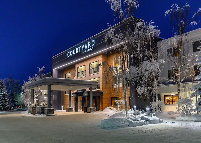Hot Tub in Room Courtyard By Marriott Anchorage Airport